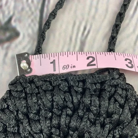 Beautifully Simple Black Crochet Shoulder/Crossbody Bag - Picture 13 of 17